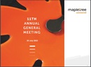 11th Annual General Meeting Management Presentation